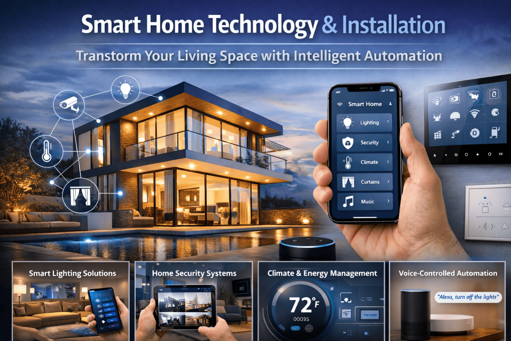 Professional home automation installation